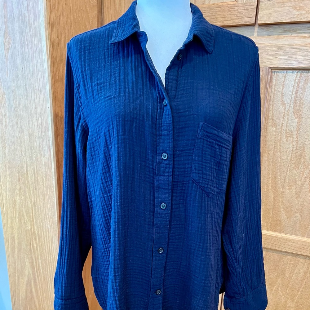 J. Crew Classic Garçon double-gauze Shirt sz. 12